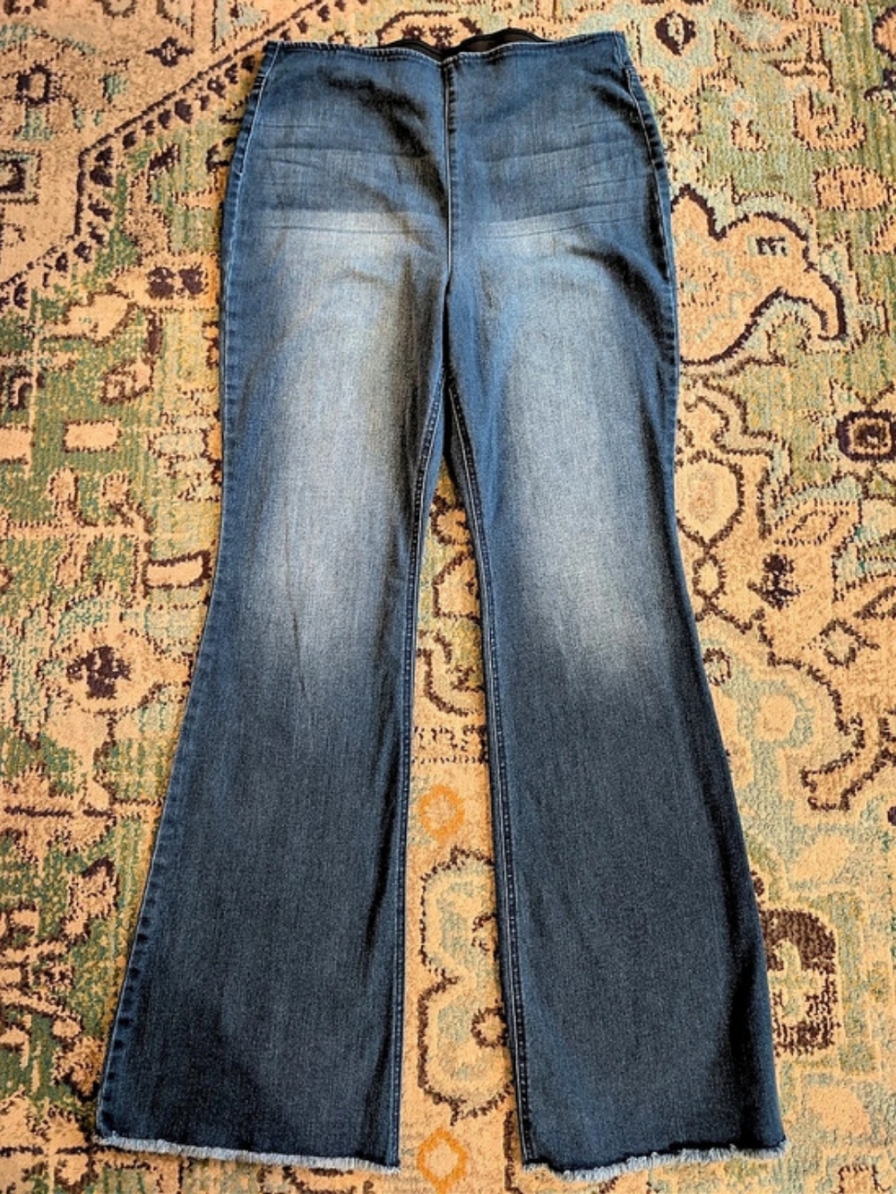 Knox Rose High-Rise Pull-On Flare Jeans